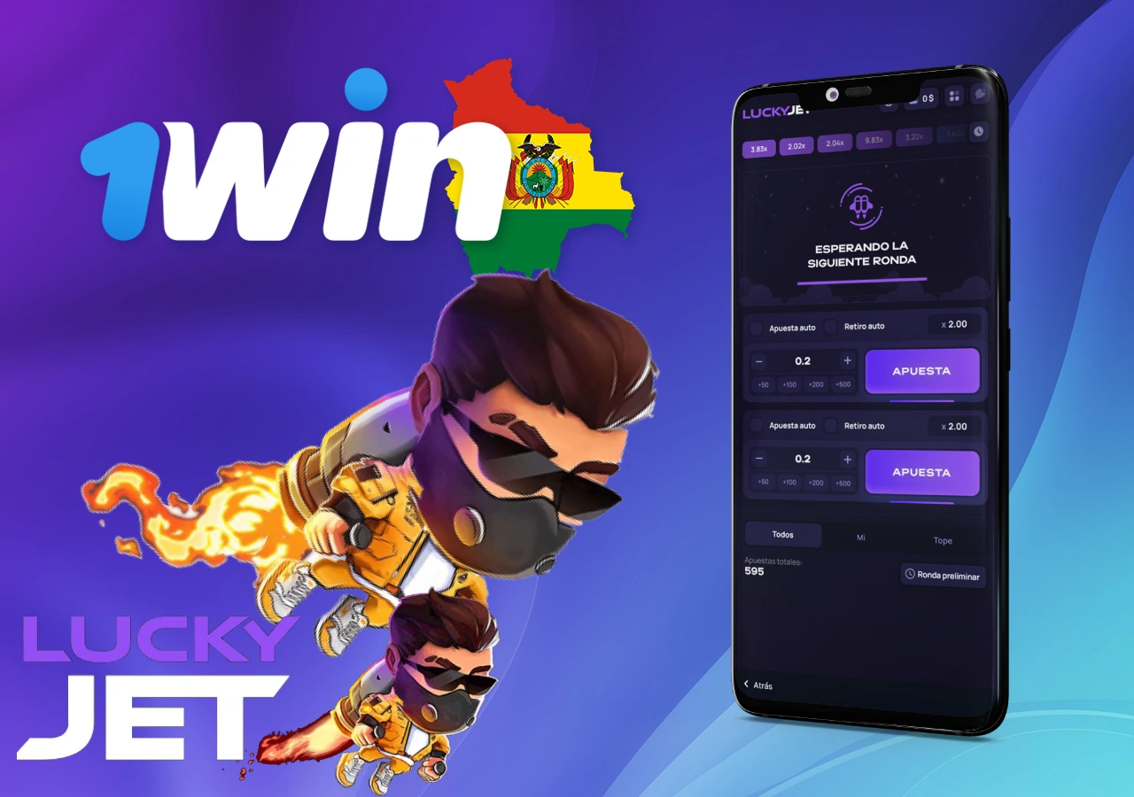 Lucky Jet disponible en la aplicación móvil para apostar