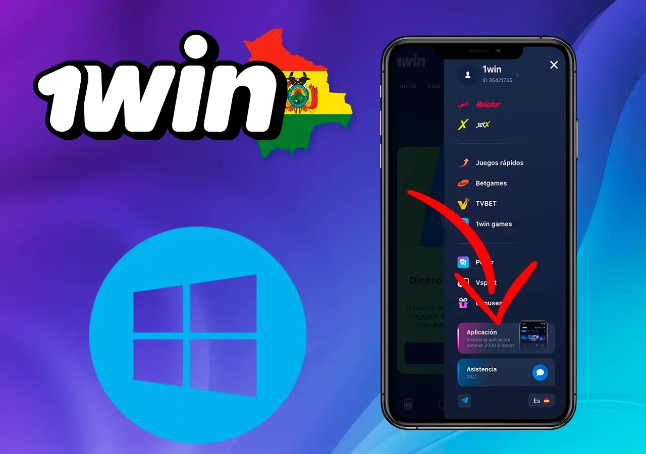 Instalación de la aplicación de la casa de apuestas en el sistema operativo Windows